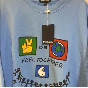 Madhappy pullover sweatshirt size large NWT